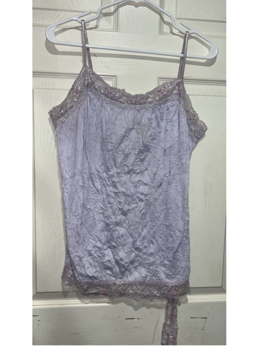 Women's Vol.1 Camisole XL Lavender Pink Lace Trim